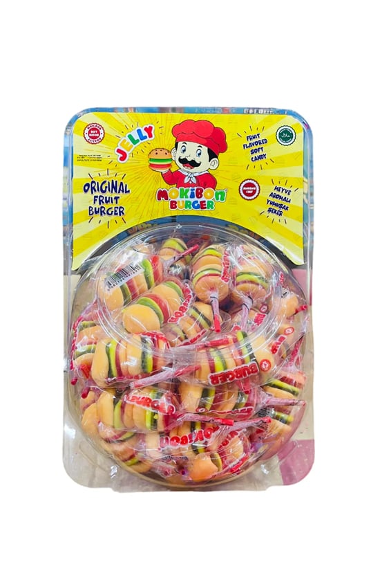 Mokibon Burger Jelly 80 Adet Şekerleme