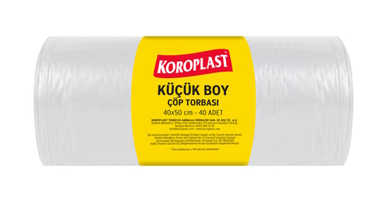 Koroplast Ofis İşyeri için Orta Boy Çöp Torbası 55*60cm 20'li