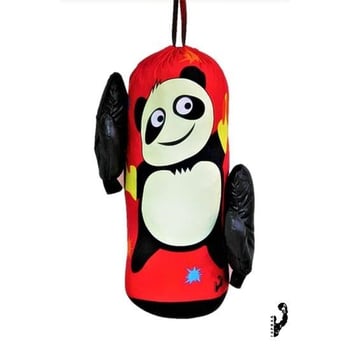 Diji Baby Çocuk Boks Kum Torbası Eldiven Dahil 2-6 Yaş Panda