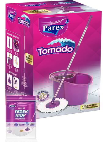 Parex Tornado Otomatik Temizlik Seti Yedek Mop Hediyeli