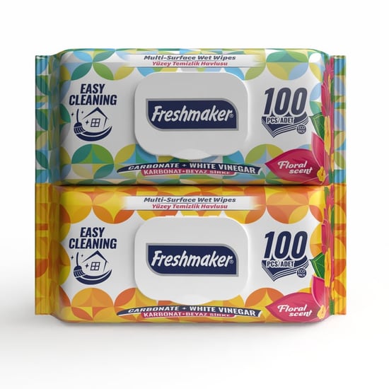 Freshmaker  Çok Yüzeyli Islak Mendil Kapaklı Eko 100' lü