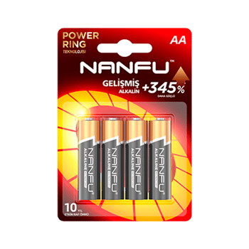 Nanfu Kalem Pil AA Lr6 1.5V Alkalin 4'lü Paket