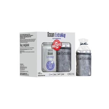 Ocean Extramag Üçlü Kombinasyon 200 Mg Magnezyum 120 Tablet + Sporcu Havlusu Hediye