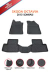 Pikas Havuzlu 3d Siyah Paspas Takımı, SKODA-OCTAVIA-2013-SONRASI