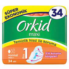 Orkid Maxi 4 lü Paket 34 Adet  NO:1