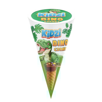 Kidzi Dinazor Sütlü Kornet Çikolata 20 g – Eğlenceli Çocuk Çikolatası