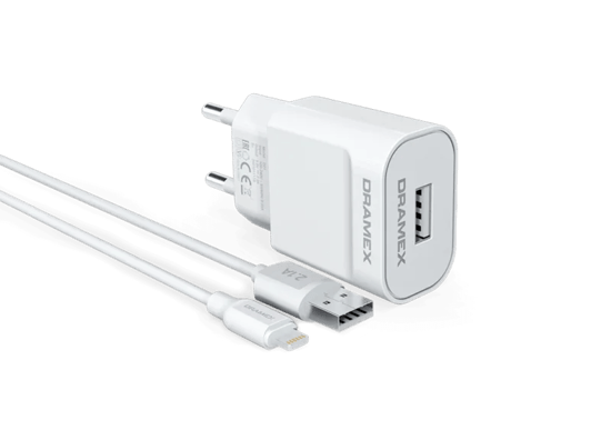 Dramex D21L Lightning (iPhone) Şarj Adaptörü & Şarj Data Kablosu