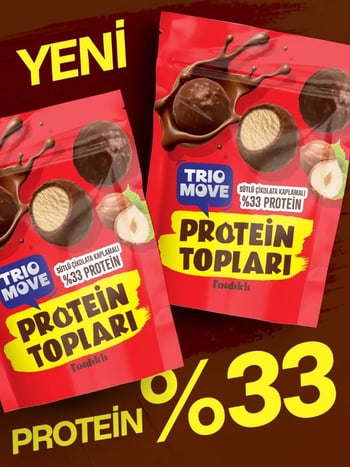 Trio Move Sütlü Çikolata Kaplı %33 Protein Topları Fındıklı 72 gr