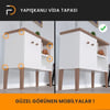 Furndiy Kendinden Yapışkanlı Vida Tapası Siyah 15 mm Yuvarlak 78 Parça