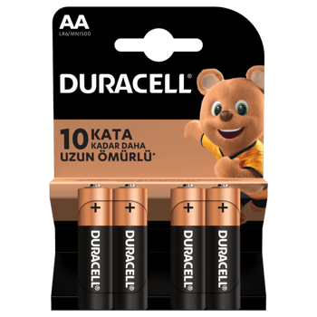 Duracell, AA, 4'lü Kalem Pil, kalem pil, pil