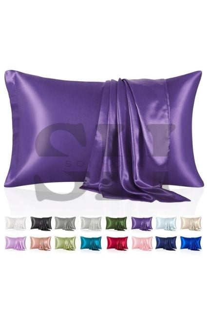 Saten İpek Dokulu Yastık Kılıfı  – Soi Home