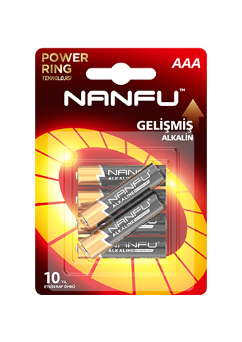 Nanfu İnce Pil AAA Lr03 1.5V Alkalin 6'lı Paket