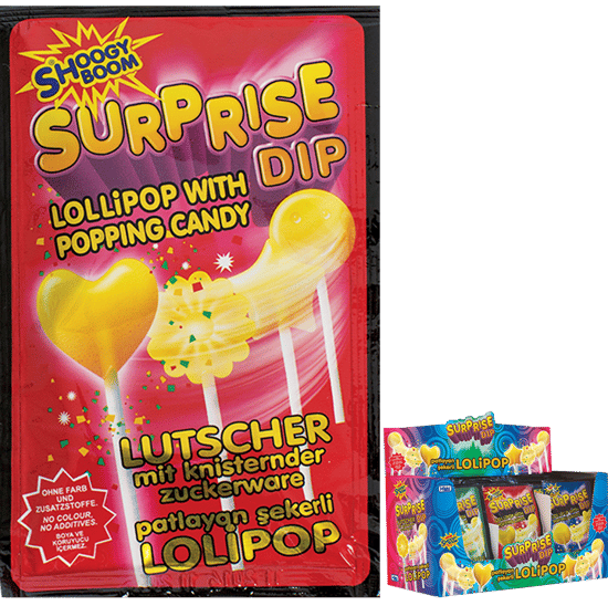 Patlayan Şekerli Sürpriz Dip Lolipop 36'Lı Paket