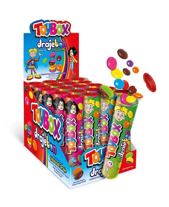 Toybox Drajebon Çikolatalı Şekerleme 20 gr X 24'lü Paket