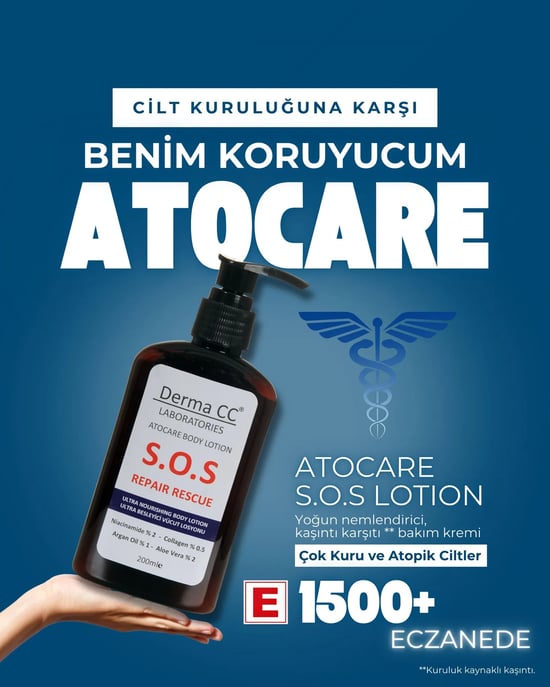DERMA CC LABORATORIES S.O.S BAKIM - ATOPİK CİLTLERE ÖZEL VÜCUT LOSYONU 200 ML