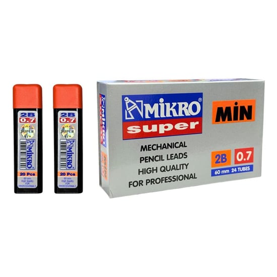 Mikro Super Min 0.7mm 24 Tüp (Adet)