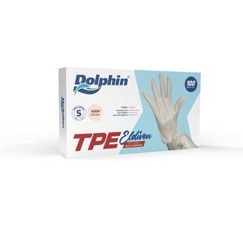 Dolphin Krem TPE Eldiven S Beden 100 Adet