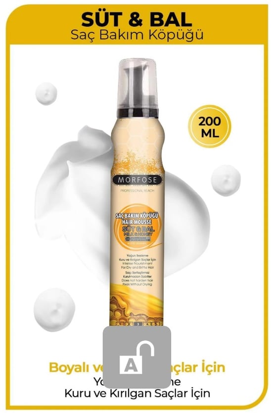 Morfose Süt & Bal Saç Köpüğü 200 ml