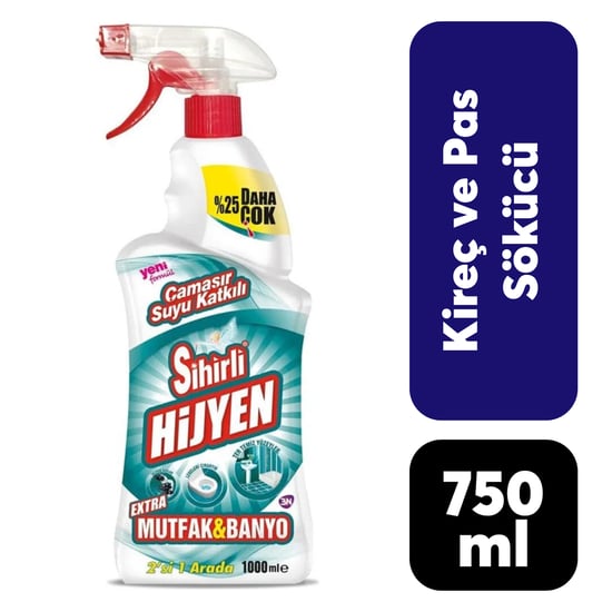 Sihirli Güç Çözücü Sprey Sihirli Mutfak & Banyo 750 ml Hijyen