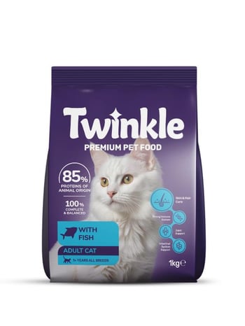 Twinkle Kedi Maması Balıklı Yetişkin Kedi Maması 1 Kg Premıum Pet Food