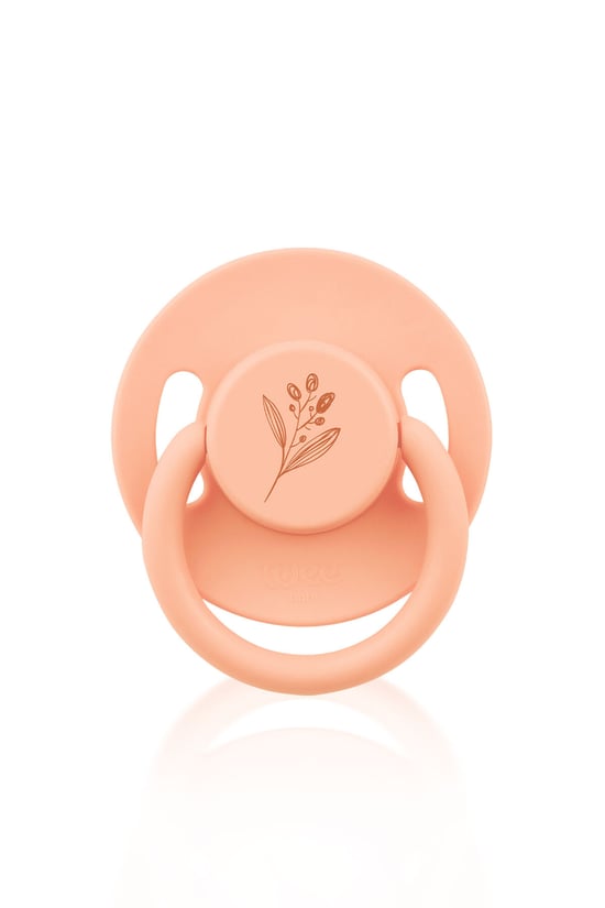 Wee Baby Pure Yuvarlak Uçlu Kauçuk Emzik No:3 18+ ay Somon