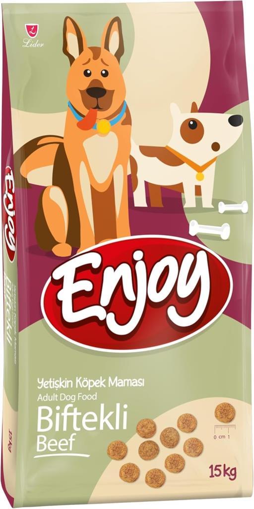 Enjoy Biftekli Yetişkin Köpek Maması 15 Kg