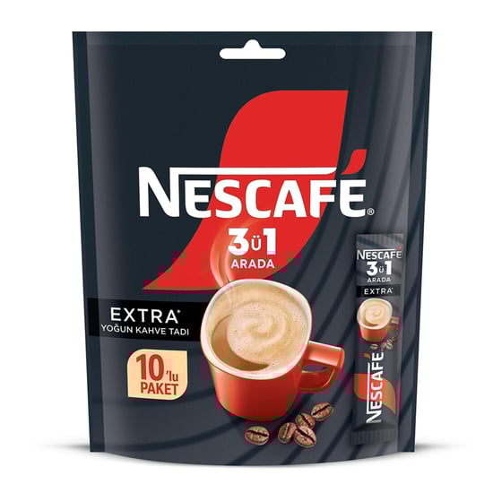Nescafe 3'ü 1 Arada 16,5 gr 10'lu Paket Extra