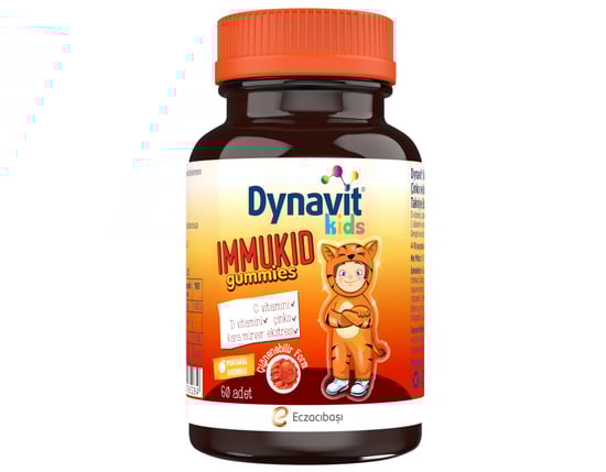 Dynavit Kids İmmukid Gummies 60 Adet Portakallı Çiğnenebilir