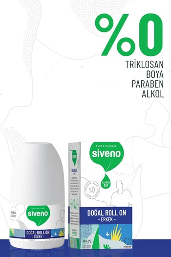 Siveno %100 Doğal Roll-on Erkek Deodorant Ter Kokusu Önleyici Bitkisel Leke Bırakmayan Vegan 50 ml