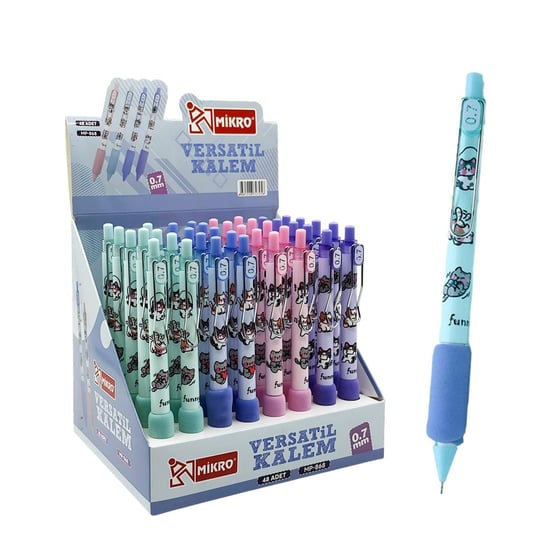 Mikro Mp-868 Standlı Versitil Kalem 07 Mm Cude Cats Desenli