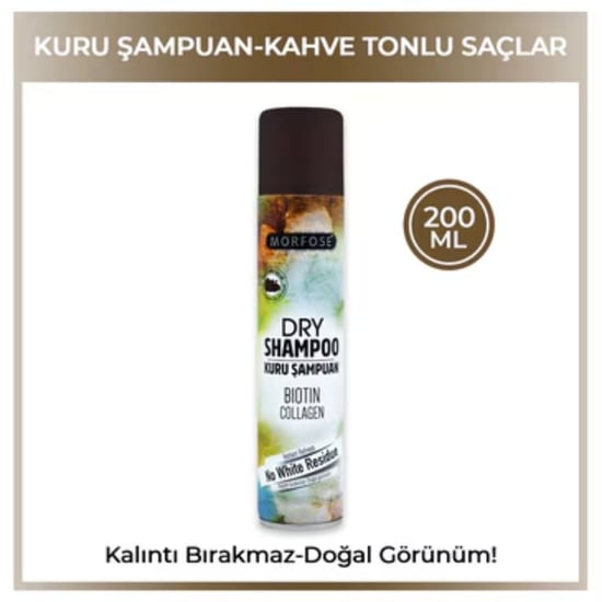 Morfose Kuru Şampuan Kahve Tonlu Saçlar İçin 200 ml