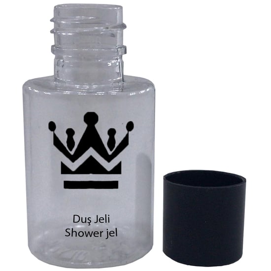 Private 100 Adet Boş Şişe Standart Otel Tipi Duş Jeli Yazılı 30 ML Silindir Şişe Tek Kullanımlık Kullan At