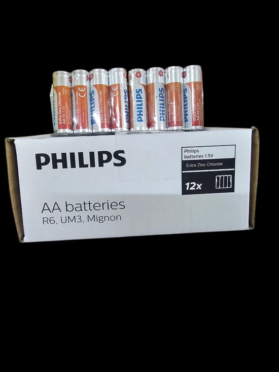 Philips AA bateries R6 UM3, Mignon Kalem Pil 48.li çinko 1,5v