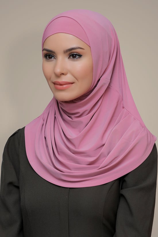 Hürrem Bone Gül Kurusu Pratik Hazır Geçmeli Tesettür Eşarp Sandy Kumaş Kendinden Boneli 1290_18