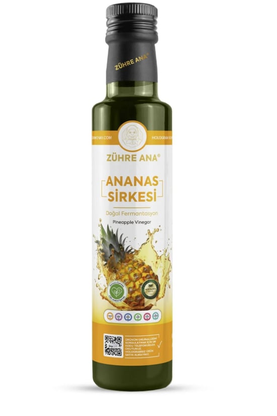 Zühre Ana Ananas Sirkesi Doğal Fermantasyon 500 ml
