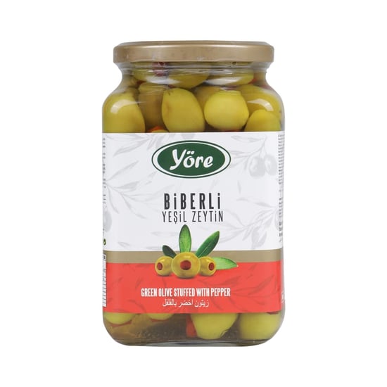 Yöre Domat Biberli Jumbo Yeşil Zeytin 550 gr (181-200)