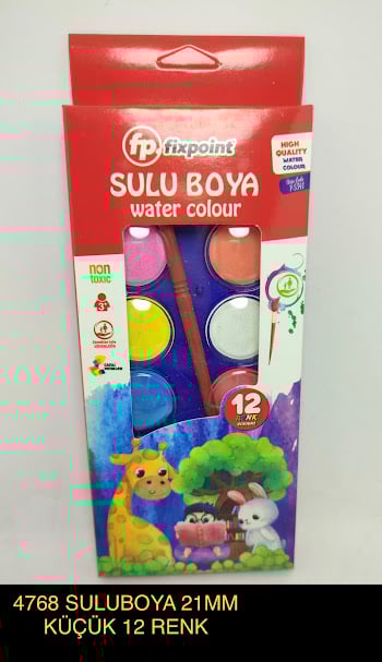 Fixpoint Küçük Boy Suluboya 21mm 12li