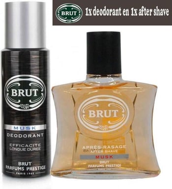 Brut Set AfterShave 100 ml+Deo 200 ml Musk