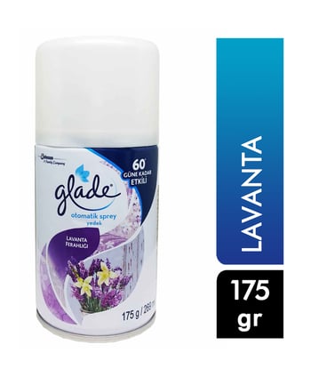 glade, gıleyd, oda parfümü, oda kokusu, hava ferahlatıcı, yedek oda kokusu, otomatik koku yedeği, otomatik sprey, glade lavanta yedek 269 ml satın al, glade lavanta yedek 300 ml fiyat