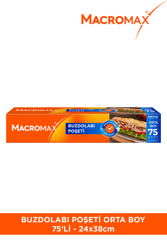Macromax Buzdolabı Poşeti Orta Boy 75 Adet