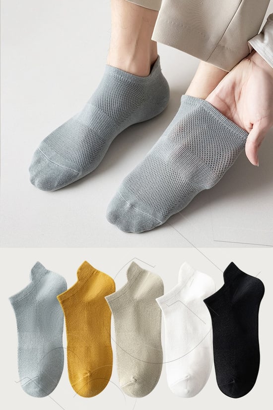 BGK Unisex Spor Patik Renkli 5'li 36-41