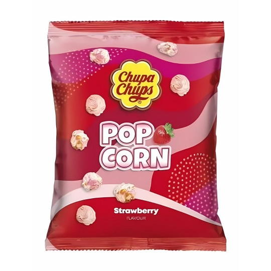 CHUPA CHUPS POPCORN STRAWBERRY 90 GR *12