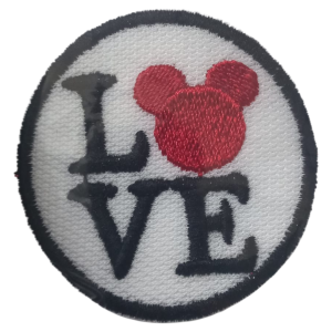 P Parla Aplike Ütü İle Yapışan Love Pati Arma 4 cm