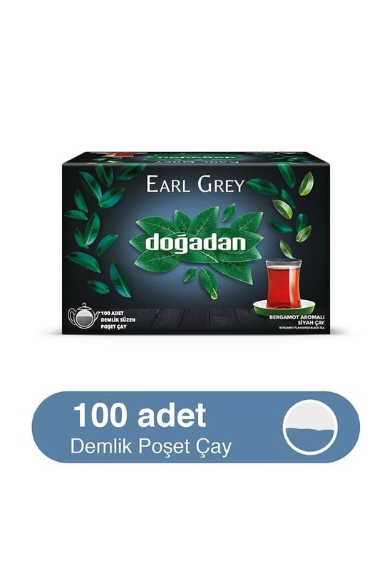 Doğadan Earl Grey 100'lü Demlik Poşet Siyah Çay