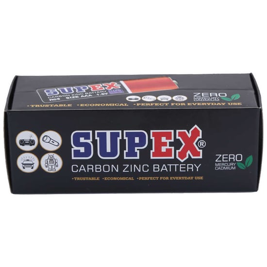 Supex R03/AAA Çinko Karbon İnce Kalem Pil 60 lı  kutu
