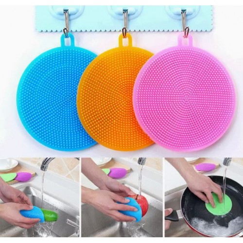 DİYARI FIRSAT Silikon Bulaşık Yıkama Fırçası Tükenmeyen (2 Adet)