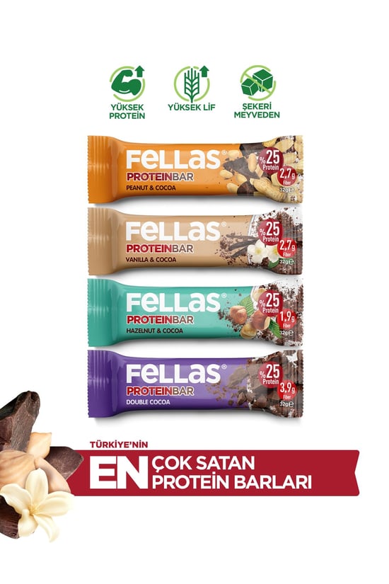 Fellas Protein Bar Deneme Paketi x 4 Adet