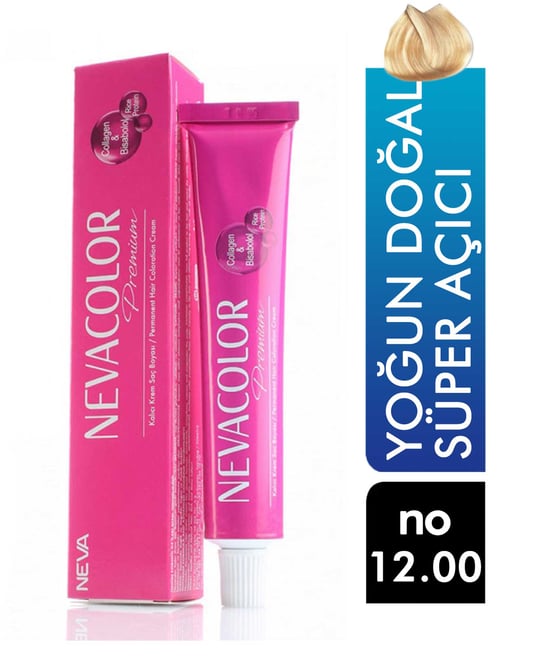 Nevacolor Premium Tüp Saç Boyası Yoğun Doğal Süper Açıcı 12.00 50 ml