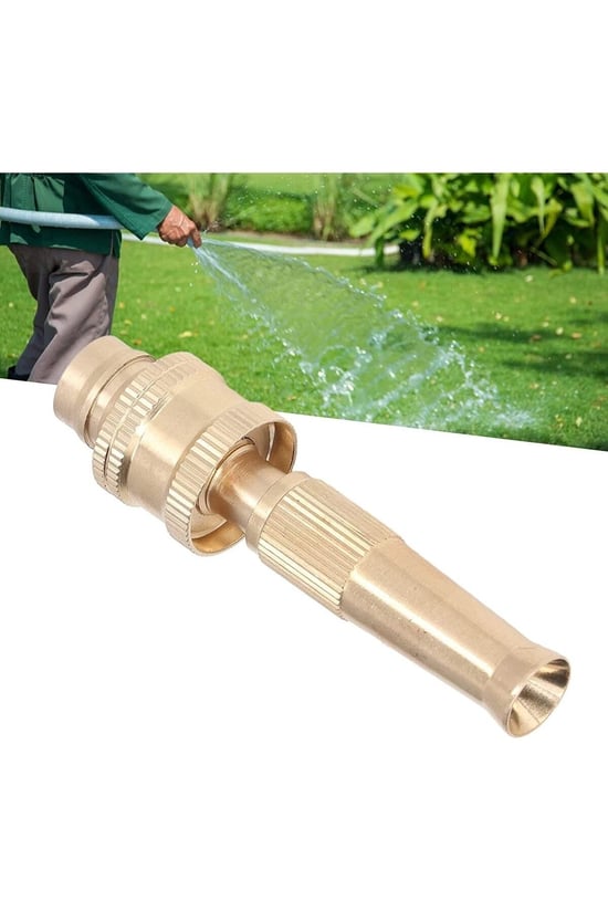 DİYARI FIRSAT Pirinç hortum başlığı kelepçeli ayarlanabilir basınçlı hortum ucu tazyik aparatı gold renk  