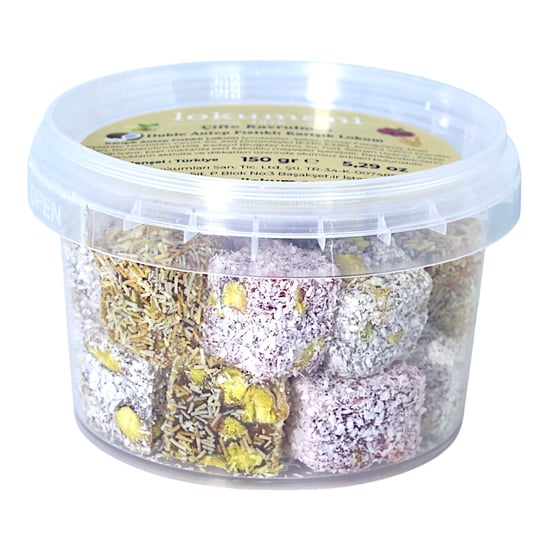 lokumani Çifte Kavrulmuş Karışık Antep Fıstıklı Lokum 150 Gr